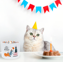 Load image into Gallery viewer, Purrfect Birthday - 8oz Soy Wax Reveal Candle for a Cat Lover