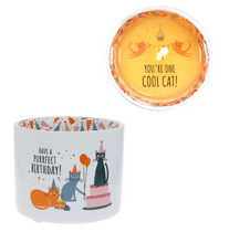 Load image into Gallery viewer, Purrfect Birthday - 8oz Soy Wax Reveal Single Wick Candle
