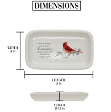 Load image into Gallery viewer, Heaven In Our Home- 5"x3" Cardinal Keepsake Dish