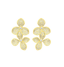Load image into Gallery viewer, Sakura Gold Statement Earrings