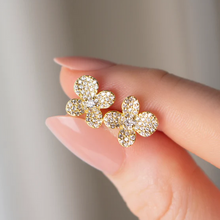 Load image into Gallery viewer, Sakura Gold Stud Earrings
