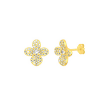 Load image into Gallery viewer, Sakura Gold Stud Earrings
