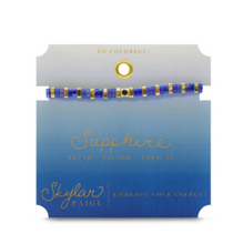 Load image into Gallery viewer, Sapphire Tila Bracelet September Birthstone