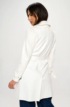 Load image into Gallery viewer, Scarlette Allen Trench Coat White SO SOFT!