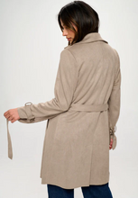 Load image into Gallery viewer, Scarlette Allen Trench Coat in Taupe - SO SOFT!