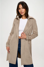 Load image into Gallery viewer, Scarlette Allen Trench Coat in Taupe - SO SOFT!
