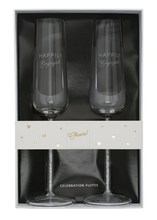 Load image into Gallery viewer, Congrats on your Engagement Toasting Glasses - Gift boxed