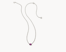 Load image into Gallery viewer, Kendra Scott Cailin Necklace Purple Crystal in Silver or Gold
