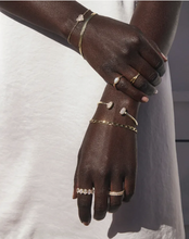 Load image into Gallery viewer, Kendra Scott Cailin Crystal Band Ring Gold Metal White CZ