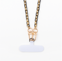Load image into Gallery viewer, Painted Chain Cell Phone Holder/Wristlet Strap