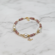Load image into Gallery viewer, Pastel & Pearl Butterfly Bracelets-5 colors