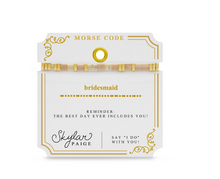 Load image into Gallery viewer, Bridesmaid Morse Code Bracelet
