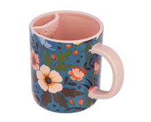 Load image into Gallery viewer, Floral Tea Mugs with Pockets