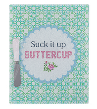 Load image into Gallery viewer, SALE- Cheeky Message Glass Cutting Boards