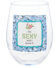 Load image into Gallery viewer, Cheeky Message Wine Glasses