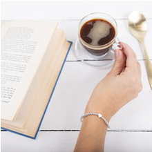 Load image into Gallery viewer, Dad Silver Plated Beaded Bracelet