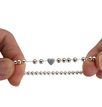 Load image into Gallery viewer, Dad Silver Plated Beaded Bracelet