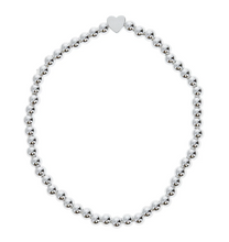 Load image into Gallery viewer, Dad Silver Plated Beaded Bracelet