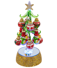Load image into Gallery viewer, Light Up Christmas Trees with Snowmen Ornaments