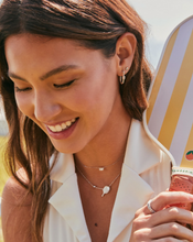 Load image into Gallery viewer, Kendra Scott Pickleball Necklace in Ivory Mother of Pearl in Gold or Silver