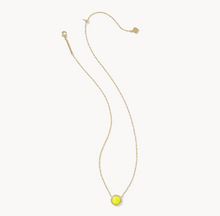 Load image into Gallery viewer, Kendra Scott Tennis Necklace in Chartreuse Magnesite Gold or Silver