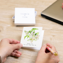 Load image into Gallery viewer, Thank You Sterling Silver 5mm Cubic Zirconium Earrings