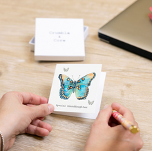 Load image into Gallery viewer, Granddaughter Sterling Silver 7mm Butterfly Earrings