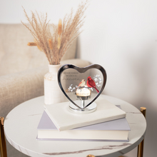 Load image into Gallery viewer, Heaven in Our Home 5" Glass Heart Tea Light