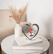 Load image into Gallery viewer, Family You Choose 5" Glass Heart Tea Light Candle Holder