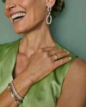 Load image into Gallery viewer, Bailey Pave Chain Bracelet White Crystal in Gold or Silver