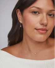 Load image into Gallery viewer, Kendra Scott Juliette Pendant Necklace Rose Quartz in Gold or Silver