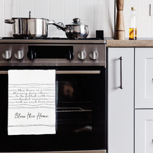 Load image into Gallery viewer, Bless this Home Cotton Tea Towel