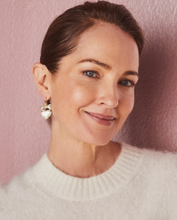 Load image into Gallery viewer, Kendra Scott Haisley Heart Drop Earrings Ivory Mother of Pearl Gold