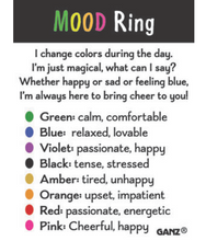 Load image into Gallery viewer, Mood Ring with meaning card