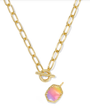 Load image into Gallery viewer, Kendra Scott Daphne Link Chain Necklace Sunrise Watercolor Illusion