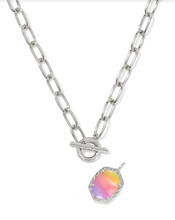 Load image into Gallery viewer, Kendra Scott Daphne Link Chain Necklace Sunrise Watercolor Illusion