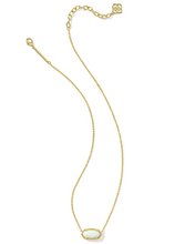Load image into Gallery viewer, Kendra Scott Elisa Pendant Necklace Light Yellow Kyocera Opal Gold
