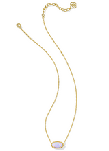 Load image into Gallery viewer, Kendra Scott Elisa Pendant Necklace Lilac Kyocera Opal Gold
