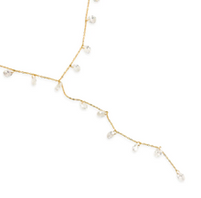 Load image into Gallery viewer, Gold Tear Drop CZ Necklace