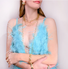 Load image into Gallery viewer, Gold Oval Chain Necklace 36" Long