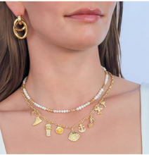 Load image into Gallery viewer, Gold Beach/ Travel Charm Necklace
