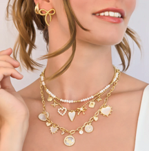 Load image into Gallery viewer, Mother of Pearl North Star Charm Necklace