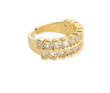 Load image into Gallery viewer, Double CZ Ring in Gold or Silver