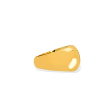 Load image into Gallery viewer, Gold Dome Water Resistant Ring Size 7