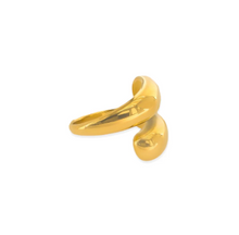 Load image into Gallery viewer, Gold Swirl Water Resistant Ring