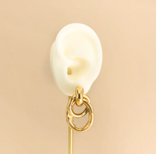 Load image into Gallery viewer, Double Linked Drop Earrings Gold or Silver