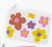 Load image into Gallery viewer, Beaded Coin Purse with Positive Sentiment