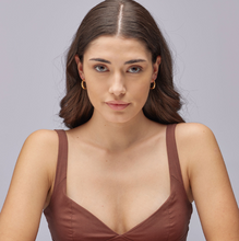 Load image into Gallery viewer, Amy Gold Stainless Steel Twist Huggie Hoop Earrings by Brosway