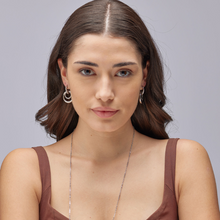 Load image into Gallery viewer, Amy Stainless Steel Silver Ring Drop Earrings by Brosway