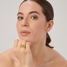 Load image into Gallery viewer, Amy Stainless Steel Gold Ring by Brosway